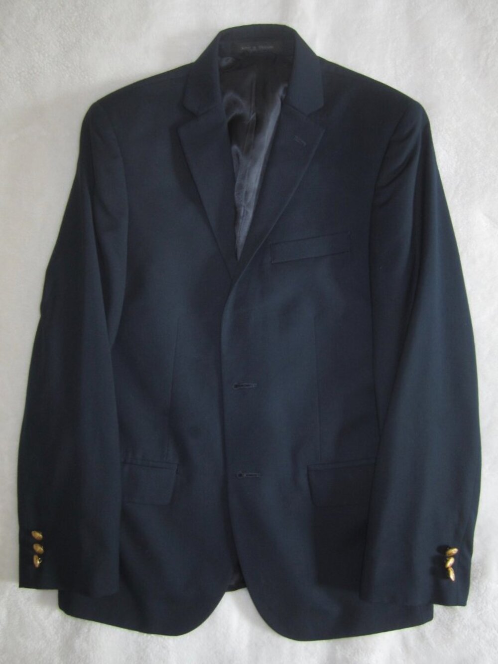 LAUREN RALPH LAUREN Navy Blazer Gold Buttons Boy's 14 R